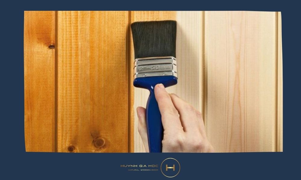 Nhuộm màu gỗ hợp tone nhà