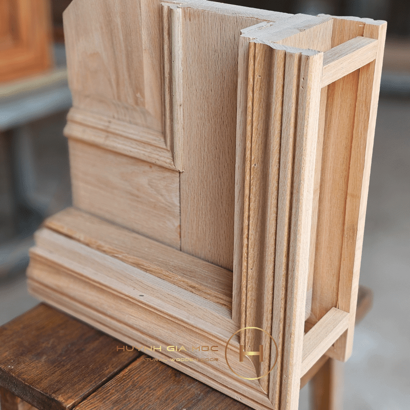 Mẫu gỗ sồi làm cửa