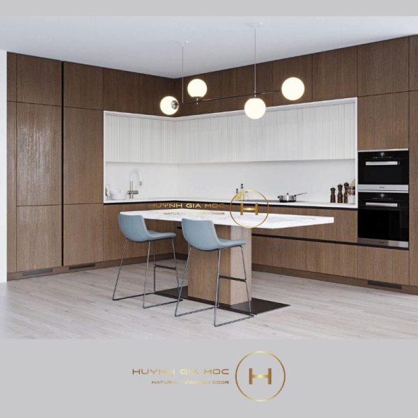 23+ Mẫu tủ bếp đẹp hình chữ L phong cách đa dạng 2024